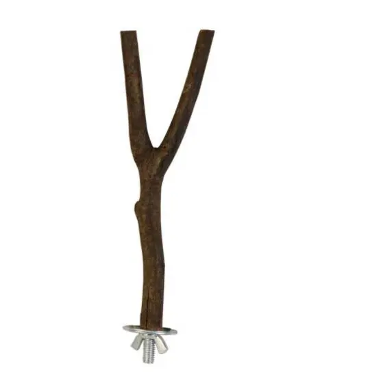 लकड़ी के प्राकृतिक बर्ड पर्च तोता पिंजरे में खिलौना वाई पर्च Trixie प्राकृतिक में रहने वाले Sitzstange वाई-फार्म, 20 cm/व्यास 15mm