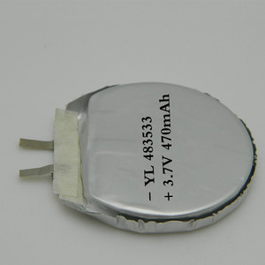 Runde lithium-polymer-akku, <span class=keywords><strong>3</strong></span>,7 volt li-polymer-akku, <span class=keywords><strong>3</strong></span>.7v 470 mah li- Polymer batterie - Product Image 6