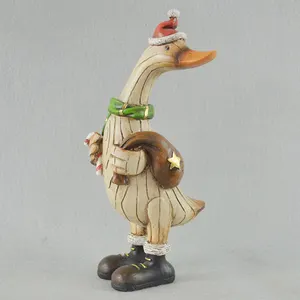 Atacado anime pequena estatueta-Figura inteligente/oem vívida polystone duck figura/personalizado resina de venda quente