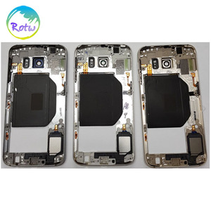 OEM Lại Nhà Ở Bezel Khung Giữa với Nút Bấm Bên + Kính Ống Kính Máy Ảnh cho Samsung Galaxy S6 cạnh G925 - Product Image 5