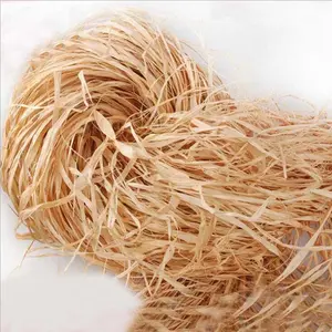 Wholesale 1 Kg Natural Raffia FOB Ningbo Price Knitted Grass Flower Wrapping Material Florist Supplies