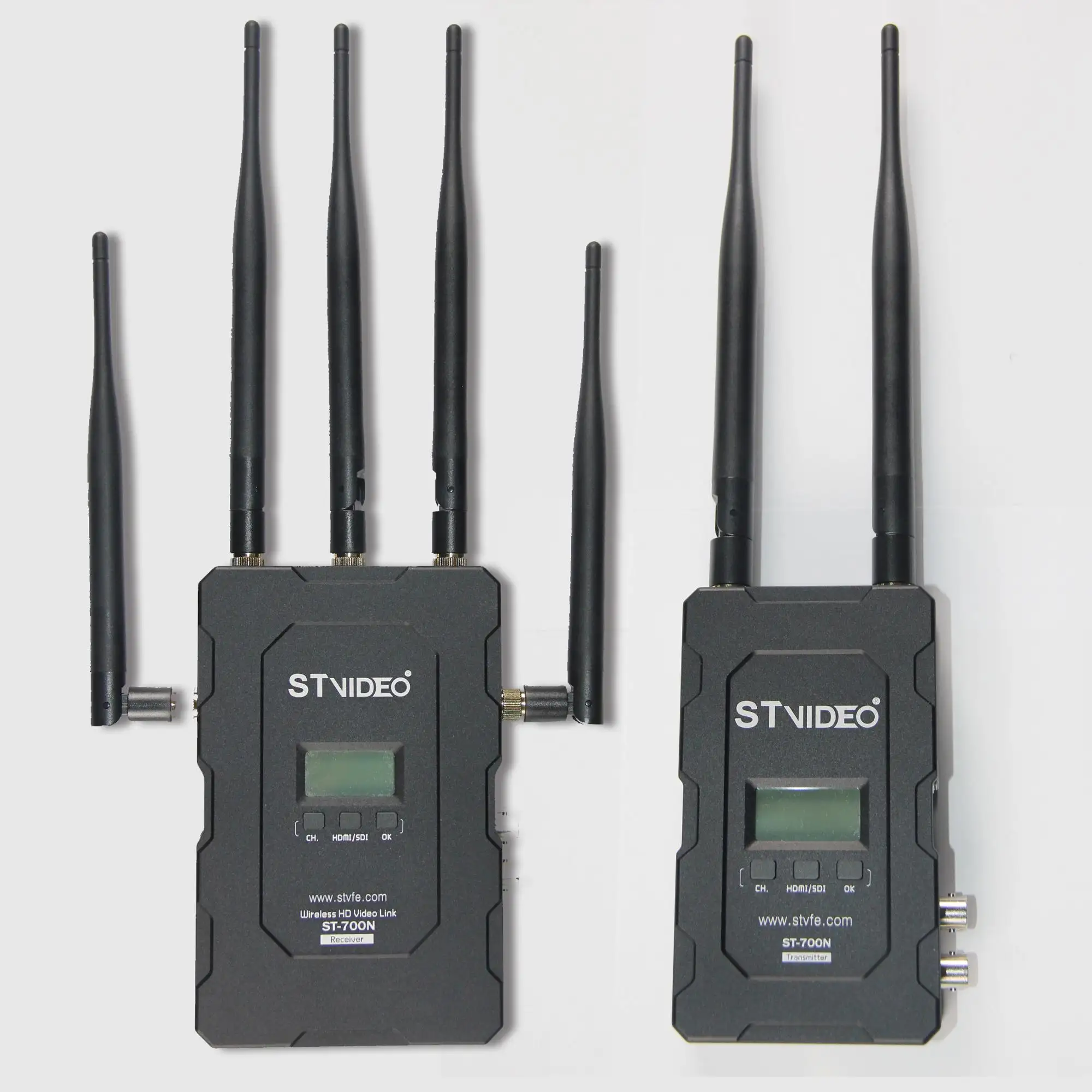 Wireless audio video trasmettitore ricevitore, 300 m-700 m gamma di distanza SDI HD trasmettitore senza fili e il ricevitore