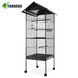 Top Roof Metal Breeding <strong>Bird</strong> Cage Parrot Cage Big <strong>Bird</strong> <strong>Aviary</strong> - Product Image 4