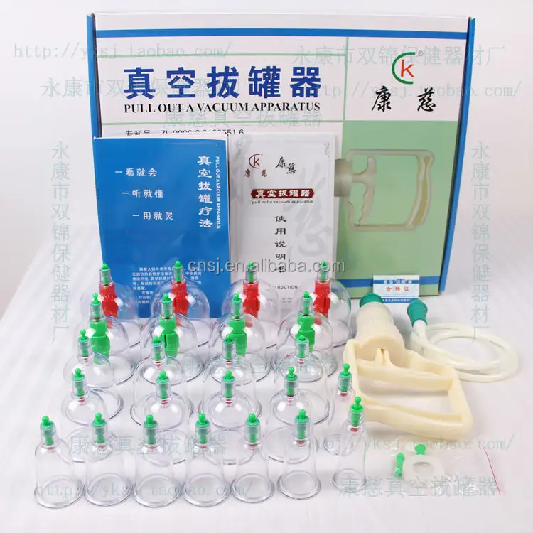 Siliconen Cupping Set, Massage Therapy Zuig Traditionele Chinese China Transparante Engels 6 Cups Eersteklas Plastic