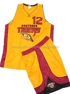ชุดเครื่องแบบทีมเสื้อบาสเก็ตบอลพิมพ์ซับลิเมชันชุดบาสเก็ตบอลสำหรับเด็ก - Product Image 5