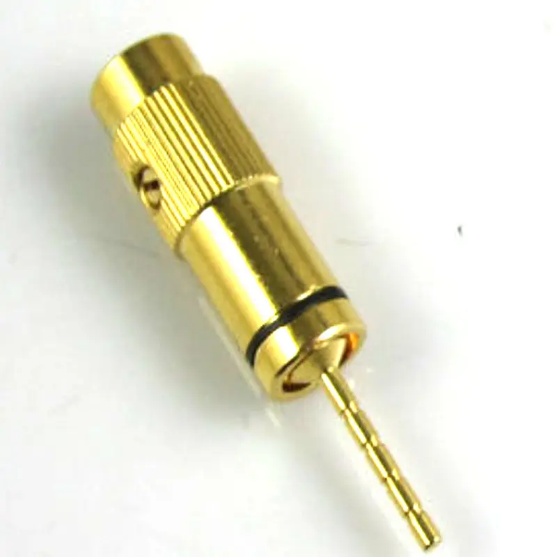 high voltage custom customized Screw Type solderless Copper 1mm 2mm 3mm 4mm Banana Plug for speaker cable