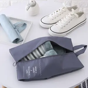 waterproof nylon storage portable Traveling tote shoe bags with zipper