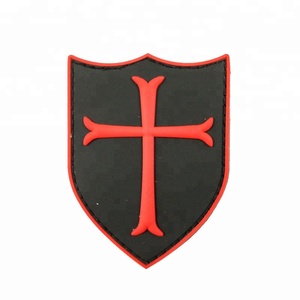 Trung Quốc Silicone các bản vá lỗi nhà sản xuất tùy chỉnh PVC vá 3D quần áo phụ kiện lá chắn hình cao su mềm vá với móc và vòng lặp - Product Image 4