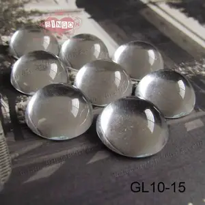 20毫米半球形圆形透明玻璃凸圆形珠宝