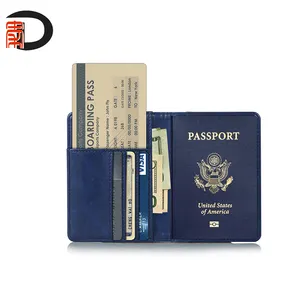 英国标准尺寸 PU 皮革护照持有人/旅行封面