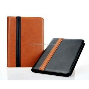 Customized Portfolio Embossing Logo 3 <strong>Ring</strong> <strong>Binder</strong> PU Leather A4 Zippered Compendium <strong>Folders</strong> Office <strong>Folders</strong> - Product Image 4
