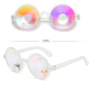 Gafas redondas de caleidoscopio, gafas de sol de fiesta Retro Unisex para <span class=keywords><strong>Festival</strong></span> - Product Image 2
