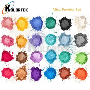 Kolortek Set of Color Mica Powder Pearl Pigment Powder for Resin Art Colorant