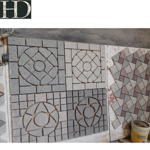 Cina Granito Pavimentazione di Pietra Colorata Pavimentazione In Pietra Su Rete Per Esterni Pavimenti In Piastrelle di Pietra del Paesaggio - Product Image 4