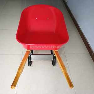 75l 5cbf 200kg क्षमता अमेरिकी लकड़ी के हैंडल धातु ट्रे निर्माण भारी ड्यूटी व्हील बैरो - Product Image 5