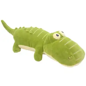 最佳定制设计毛绒鳄鱼玩具儿童绿色坐着毛绒鳄鱼