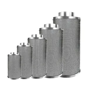 hydroponic carbon filter/Hydroponics Stainless steel metal carbon air filter with high quality