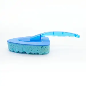 Bleu Poignée En Plastique Brosse De Nettoyage De Voiture Auto Lavage Éponge Avec Poignée