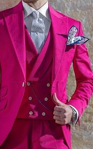 2025 Günstige Herren Anzug Bräutigam Smoking Groom smen Abend anzüge Business Men Wear(Jacke Hosen Weste) Drei Stück Hochzeit <span class=keywords><strong>Bestman</strong></span> Wear - Product Image 3