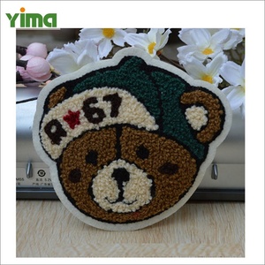 Miếng vá sang trọng cho trẻ em quần áo thời trang gấu khăn ĐÍNH THÊU Chenille đính Fluff các bản vá lỗi - Product Image 6