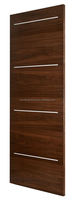 Hutan Terang Hitam Walnut Laminasi Interior Kamar Tidur Pintu