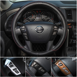 <span class=keywords><strong>Protector</strong></span> de Botones para <span class=keywords><strong>Volante</strong></span> Clásico de Madera de Alta Calidad, Molduras para <span class=keywords><strong>Volante</strong></span> para Nissan Patrol Y62 Armada - Product Image 2