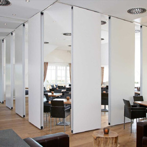 Pared Divisoria Móvil Retráctil de MDF para Sala de Conferencias, Paredes Plegables para Hoteles, Escuelas, Salones, 4000 mm, Industrial, Máximo - Product Image 1