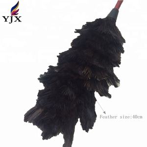 Di alta qualità nero della piuma dello struzzo spolverino personalizzato con manico lungo - Product Image 4