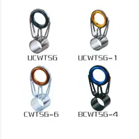 OEM vários tipos de Guia De Vara De Pesca Vara De Pesca Linha de Guias de Olhos Anéis com chapeamento de quadro colorand todos os tipos de anel de cerâmica