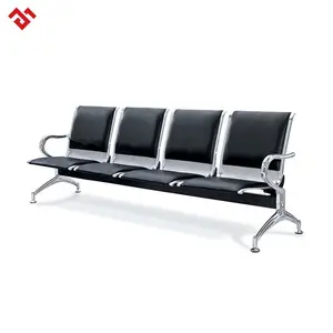 不锈钢等候椅机场座椅公共椅子带垫