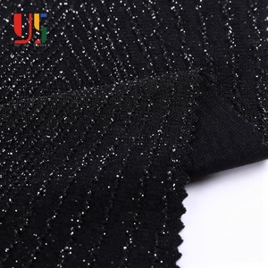 قماش لوريكس معدني جيرسي الجاكار الحياكة لامعة لامع قماش لوريكس للنساء اللباس - Product Image 5