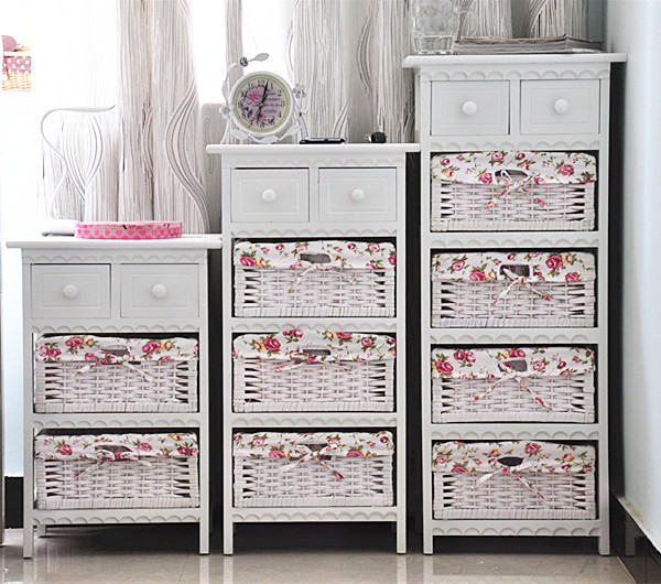 Wholesale unfinished furniture wood corner cabinet European Rural brand locker Solid wood antique bedside table