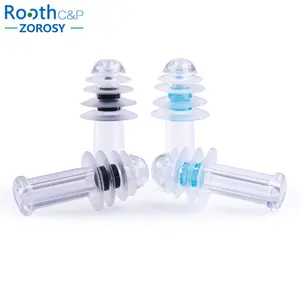 Bouchons d'oreilles en silicone de sécurité ANSI nouvellement conçus, fonction de réduction du bruit, pression réduite, protection des oreilles pour les vols aériens, bouchon pour le conduit auditif - Product Image 1