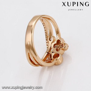 14657 أحدث خاتم من الذهب تصاميم الماس حجر الزركون 18k الذهب اللون خواتم للنساء - Product Image 6