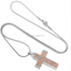 Cofanetto eccetera croce cremazione ciondolo urna collana di cremazione gioielli - Product Image 1