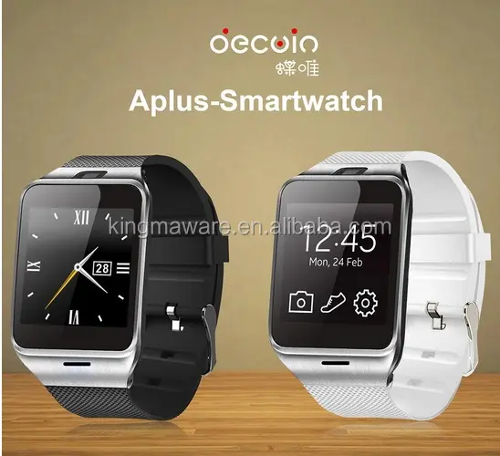 Inteligente bluetooth reloj Smartwatch GV18 con NFC cámara tarjeta SIM reloj de pulsera para IOS y Android