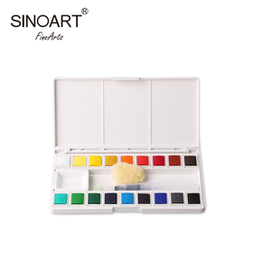 Haute Qualité 12/18/24/30/36/48 Couleurs Solide <span class=keywords><strong>Aquarelle</strong></span> Peintures Demi Godets Pigment ensemble Pour Le Papier De Toile - Product Image 2
