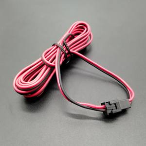 Cavo cablaggio 1M 2M AWM 2468 AWG 24 Rosso/Nero con connettore JST XH 2 pin maschio-femmina - Product Image 3