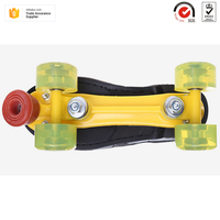 Chaussures de skate à roulettes jaunes en cuir véritable, modèle classique, les plus durables