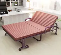 Vendita calda di Alta portante moderno metallo portatile pieghevole lettino per bambini letto confortevole hotel divano letto