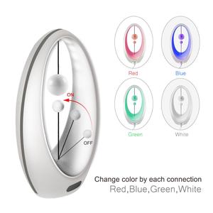 Lampe de chevet LED magnétique en ABS - <span class=keywords><strong>Mini</strong></span> lampe de chevet 3D avec lumière blanche chaude et commande tactile pour chambre à coucher - Product Image 2