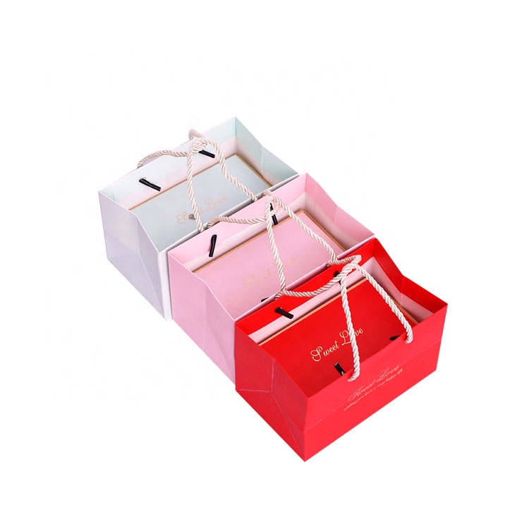 custom design logo print pack small magnetic business wedding thank you paper gift box