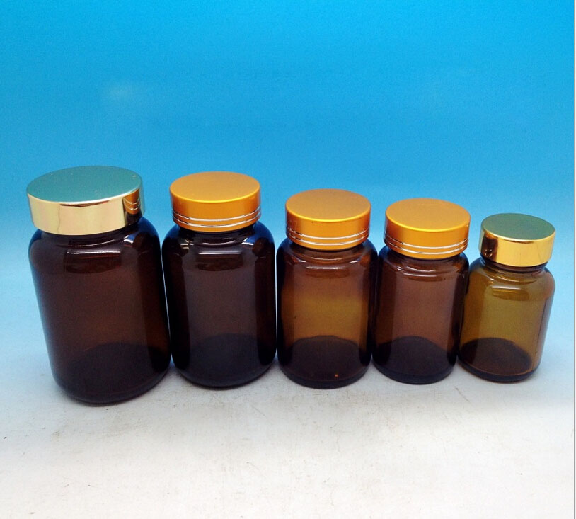Haonai hot sale bulk pharmaceutical amber Glass medicine bottle