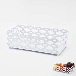 Corbeille à serviettes en métal blanc bon marché - Product Image 3