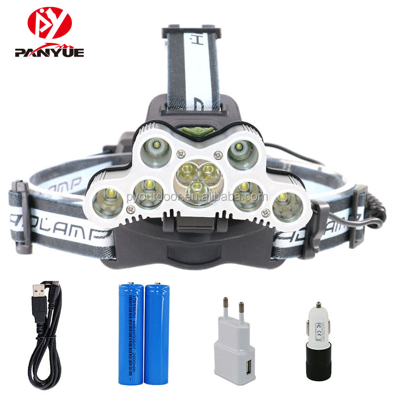 Из алюминиевого сплава и защитой от воды 9 светодиодные фары Регулируемый Аккумуляторная батарея высокой мощности для кемпинга светодиодные фары