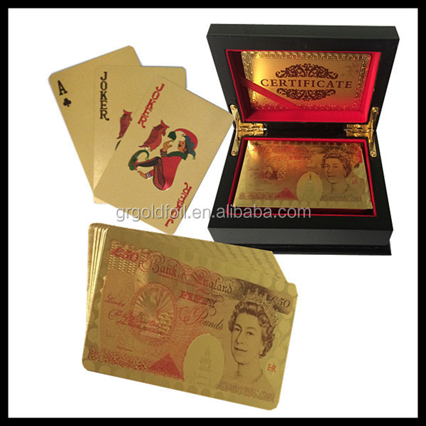 Japan Version Gold Playing Cards - 24k Gold Foil Poker