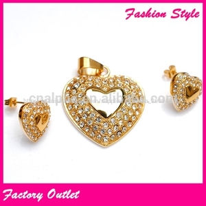 18 quilates de oro de conjuntos de joyas de la joyería de toma de suministros al por <span class=keywords><strong>mayor</strong></span> de china - Product Image 1