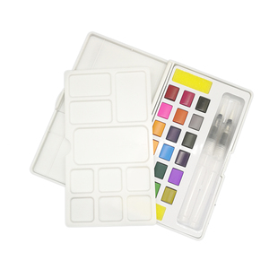 Haute qualité 18 couleurs <span class=keywords><strong>peinture</strong></span> demi-pan <span class=keywords><strong>aquarelle</strong></span> Palette boîte pour <span class=keywords><strong>aquarelle</strong></span> solide - Product Image 4