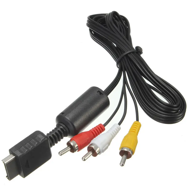 Chất lượng cao 1.8m 6FT âm thanh video AV Cable Cord với 3 RCA TV chì cho Sony Playstation PS1 PS2 PS3 giao diện điều khiển tàu nhanh