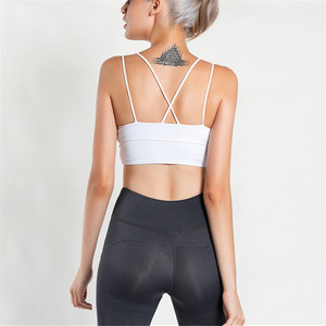 Canotta da Palestra all'Ingrosso, Abbigliamento Fitness, Completo Intimo Sexy per Giovani Donne, Reggiseno con Foto, Top da <span class=keywords><strong>Yoga</strong></span>, Set Canottiera Sexy - Product Image 3